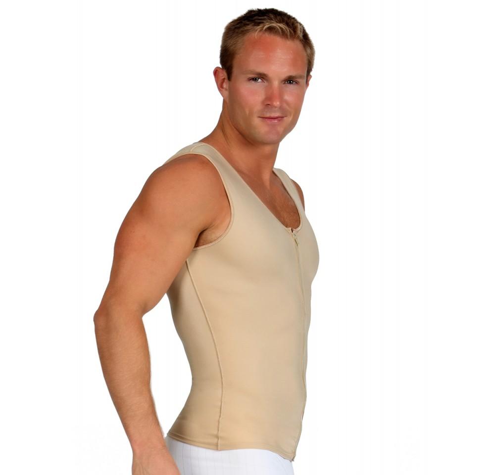 InstantRecoveryMD Mens Compression Sleeveless Front Zip Up Vest MD300