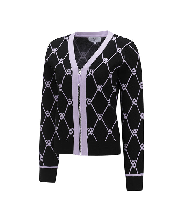 ANEW Golf:  Women Monogram Logo Entrasia Cardigan